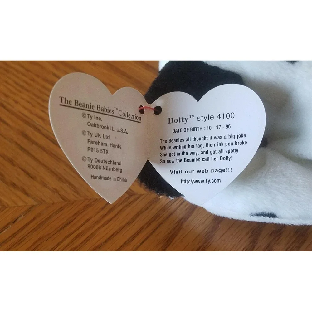 Ty Beanie Babies - Dotty the Dog Style 4100 (1996)